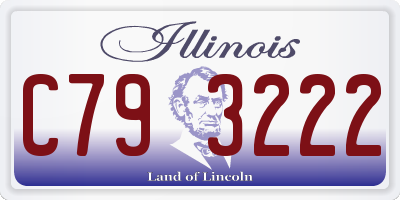 IL license plate C793222