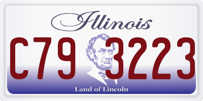IL license plate C793223