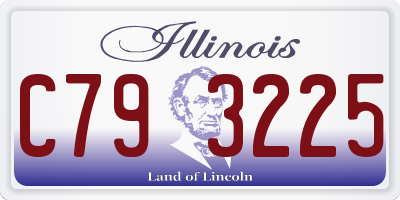 IL license plate C793225