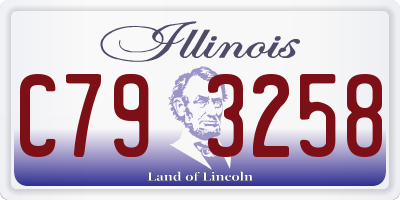 IL license plate C793258