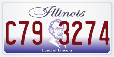 IL license plate C793274