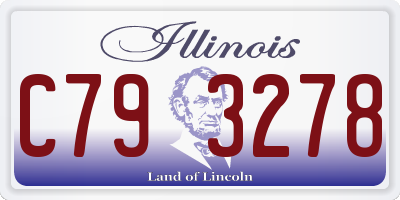 IL license plate C793278