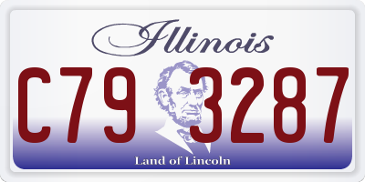 IL license plate C793287