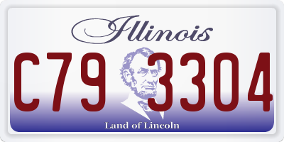 IL license plate C793304