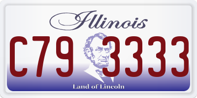 IL license plate C793333