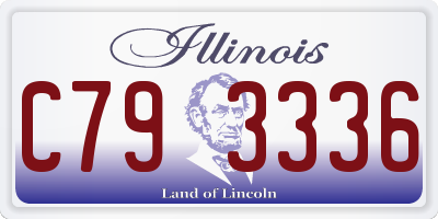 IL license plate C793336