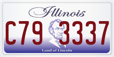 IL license plate C793337