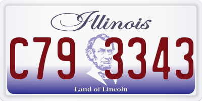 IL license plate C793343