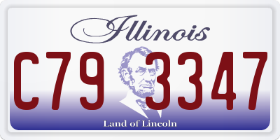 IL license plate C793347