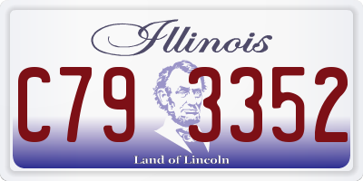 IL license plate C793352
