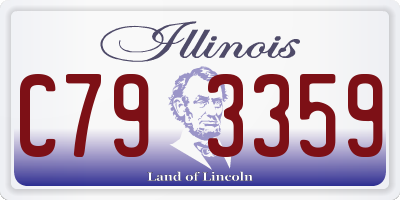 IL license plate C793359