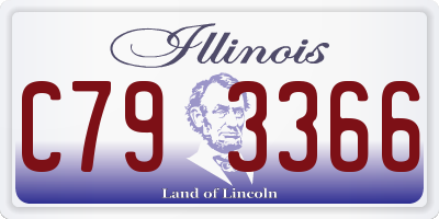 IL license plate C793366