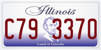 IL license plate C793370