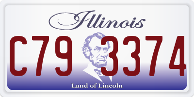 IL license plate C793374