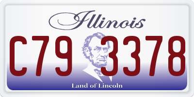 IL license plate C793378