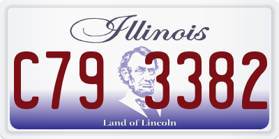 IL license plate C793382