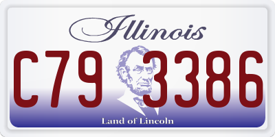 IL license plate C793386