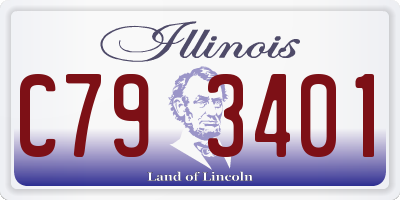 IL license plate C793401