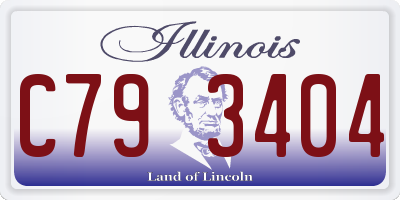IL license plate C793404
