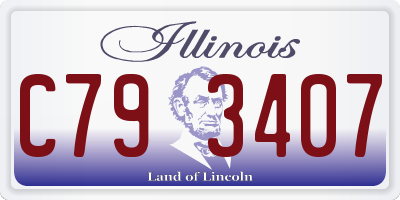 IL license plate C793407