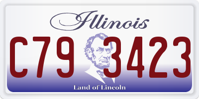 IL license plate C793423