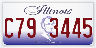 IL license plate C793445