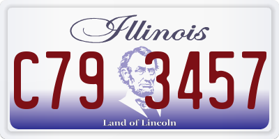 IL license plate C793457