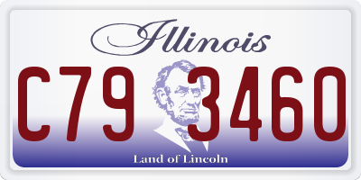 IL license plate C793460