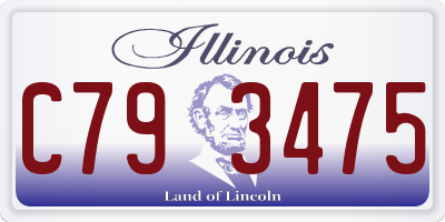 IL license plate C793475
