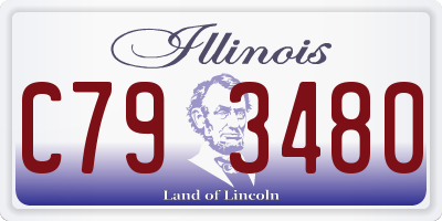 IL license plate C793480