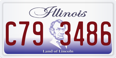 IL license plate C793486