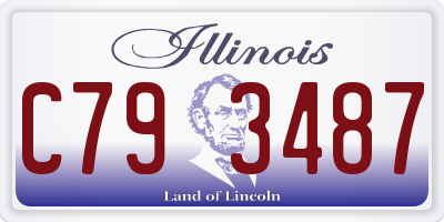 IL license plate C793487
