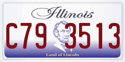 IL license plate C793513