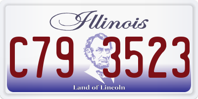 IL license plate C793523