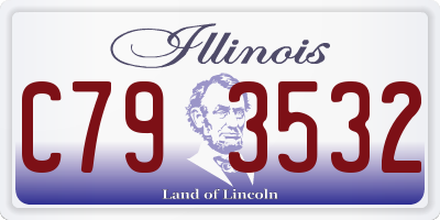 IL license plate C793532