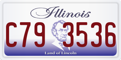 IL license plate C793536