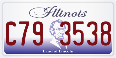 IL license plate C793538