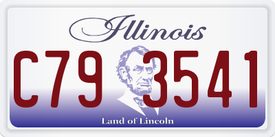 IL license plate C793541