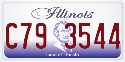 IL license plate C793544
