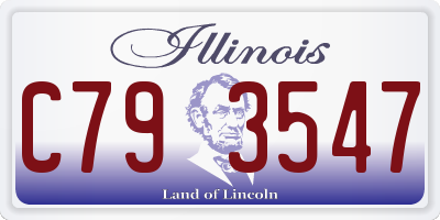 IL license plate C793547