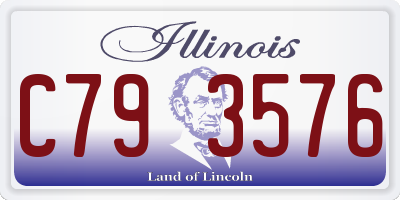 IL license plate C793576