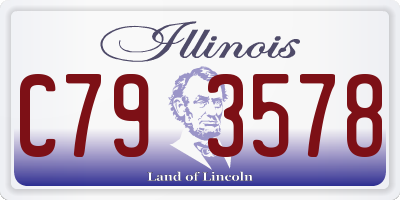 IL license plate C793578