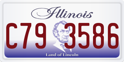 IL license plate C793586