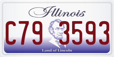 IL license plate C793593