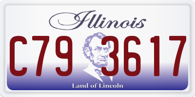 IL license plate C793617