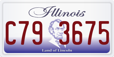 IL license plate C793675