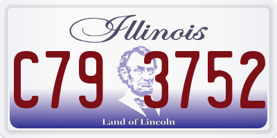 IL license plate C793752