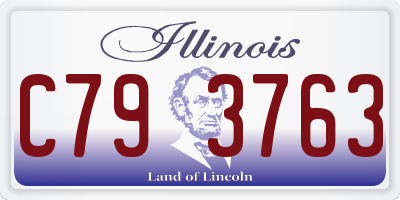 IL license plate C793763