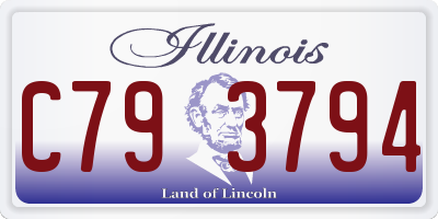 IL license plate C793794