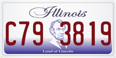 IL license plate C793819